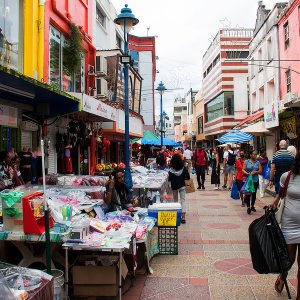 Einkaufstraße in Barbados...... Horst Tripp
